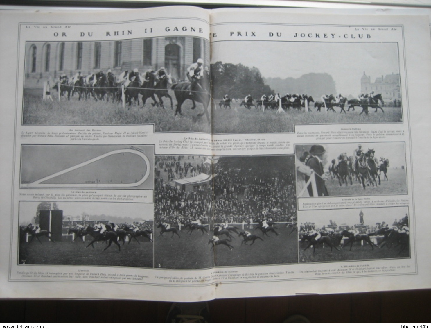 1910 AVIATION : Meeting de ROUEN -MOURMELON à VINCENNES en aéroplane :officiers MARCONNET & FEQUANT/ Prix du JOCKEY-CLUB