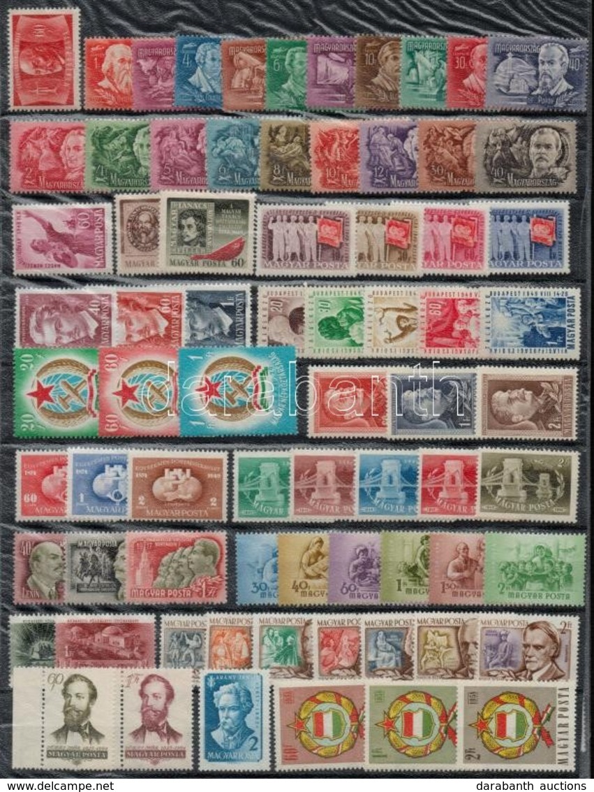 ** 1948-1974 Sorok, önálló értékek 2 Db A/4 Berakólapon (cca. 31.000) - Other & Unclassified