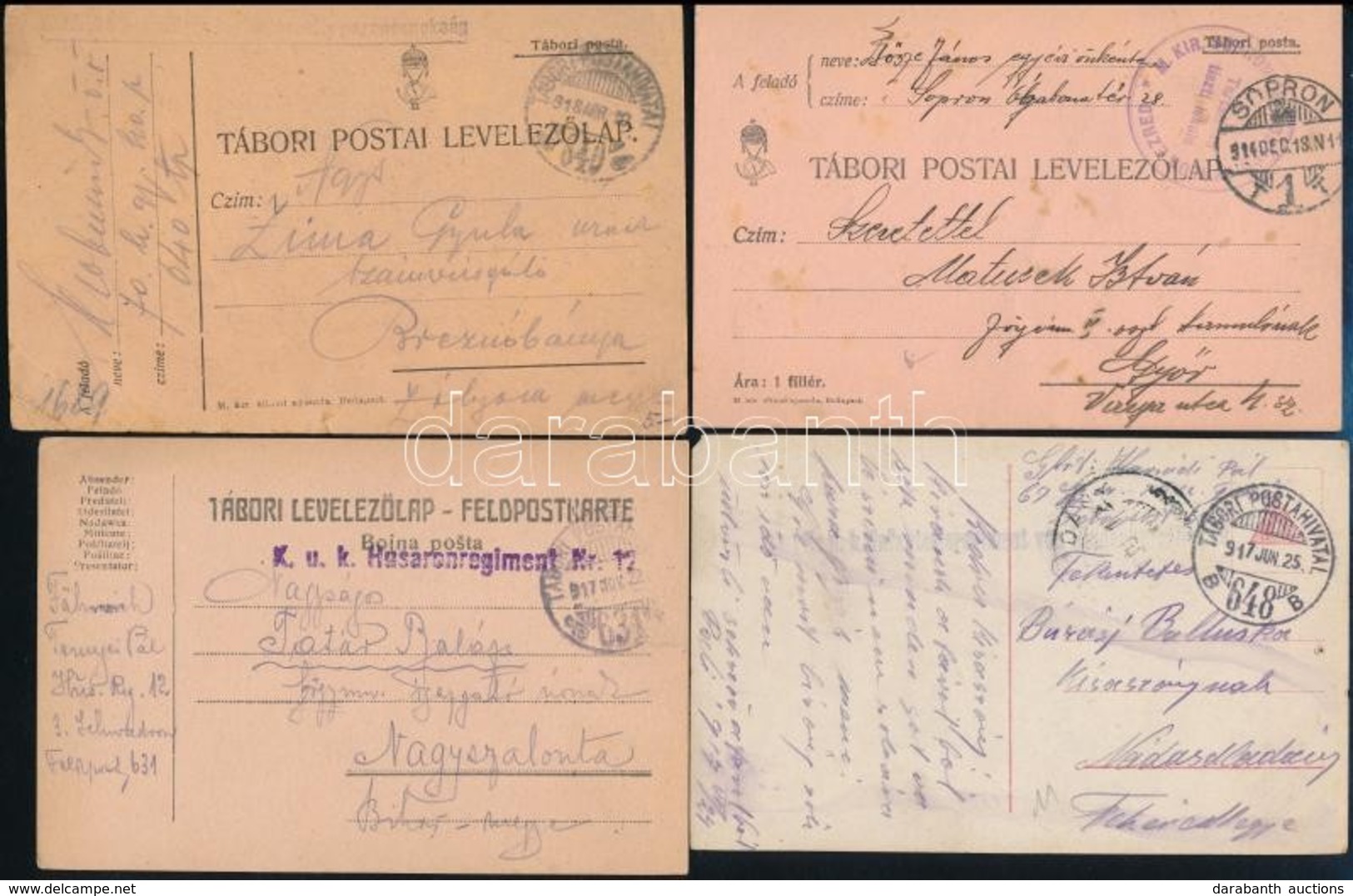 1914-1918 7 Db Tábori Posta Levelezőlap - Autres & Non Classés