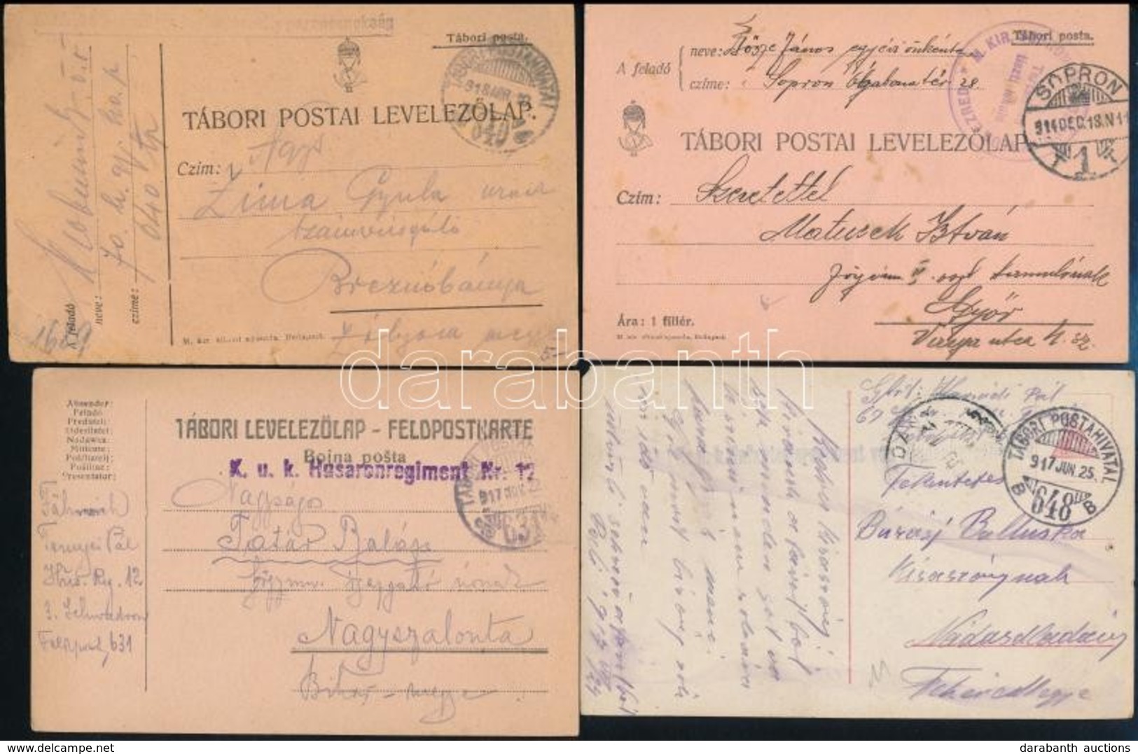 1914-1918 7 Db Tábori Posta Levelezőlap - Sonstige & Ohne Zuordnung