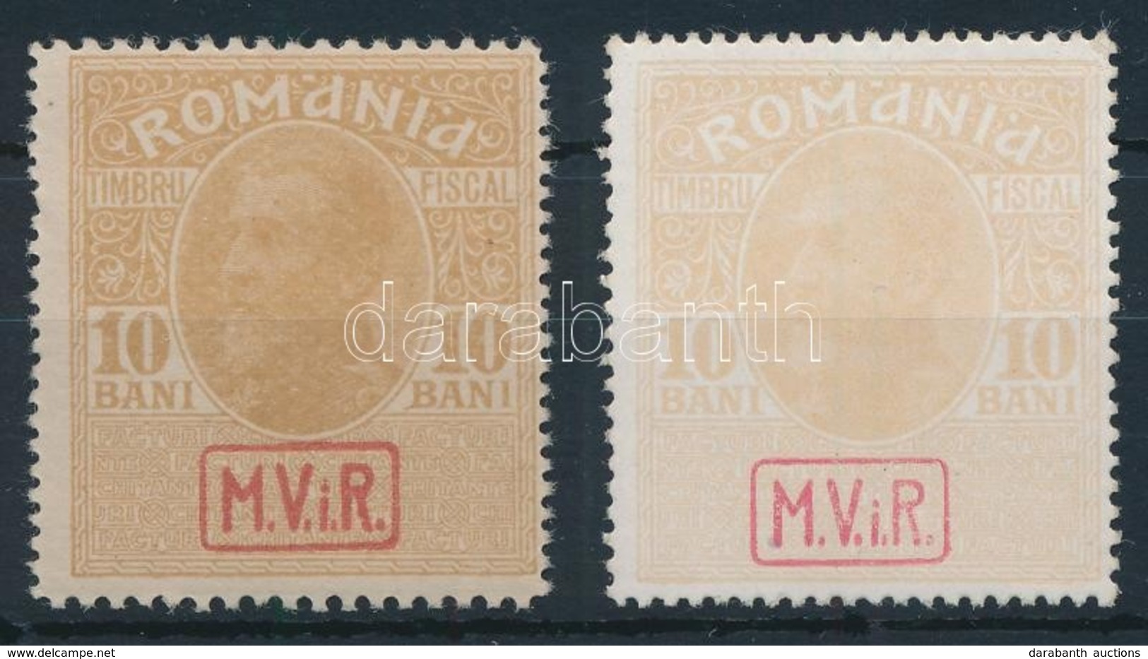 ** Német Megszállás Romániában 1917 Kényszerfelárbélyeg Mi 7x+y (Mi EUR 300.-) - Andere & Zonder Classificatie