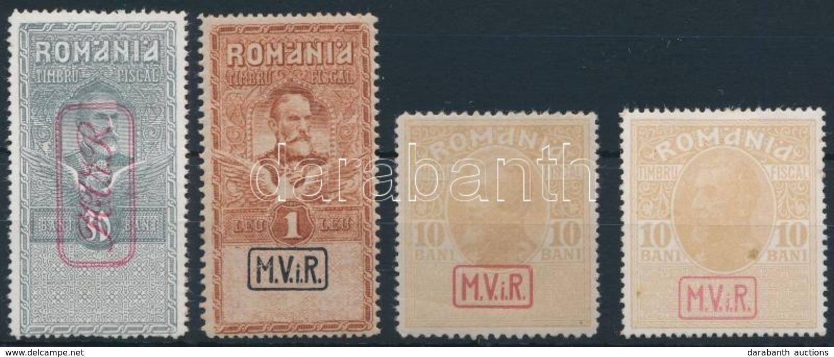 * Német Megszállás Romániában 1917 Kényszerfelárbélyeg Mi V + VI + 7x+y (Mi EUR 212.-) - Otros & Sin Clasificación