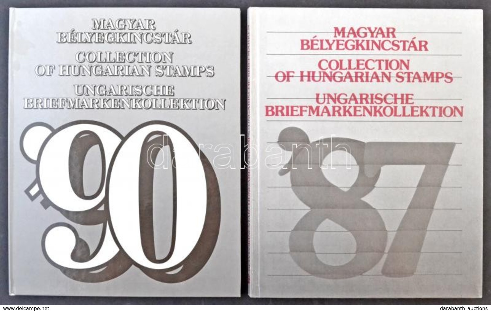 1987-1990 2 Db Bélyegkincstár, Mindkettő üres, Az Egyik Szürke, A Másik Fekete Borítóval - Andere & Zonder Classificatie