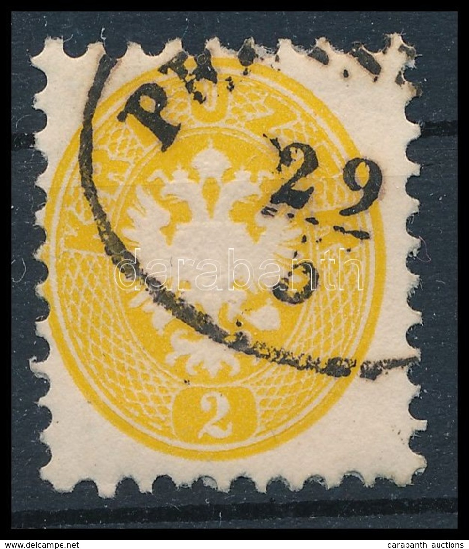 O 1864 2kr, Erős Szín  'PRESS(BURG)' - Other & Unclassified