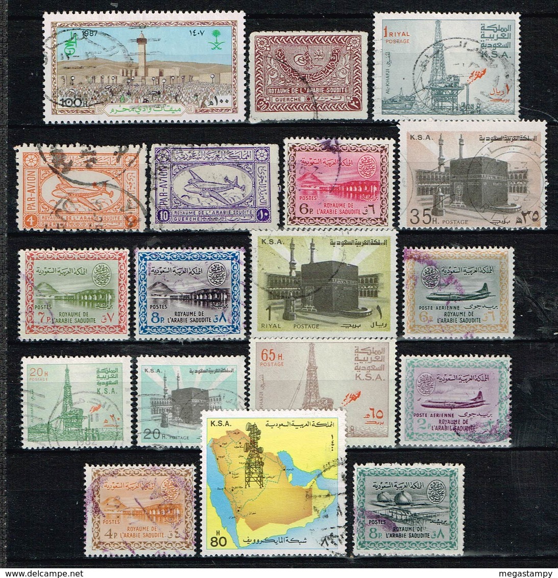 Arabie Saoudite / Saudi Arabia , Lot B  =  18 Stamps ,  Gestemp. / Used / Oblitaire - Saudi-Arabien