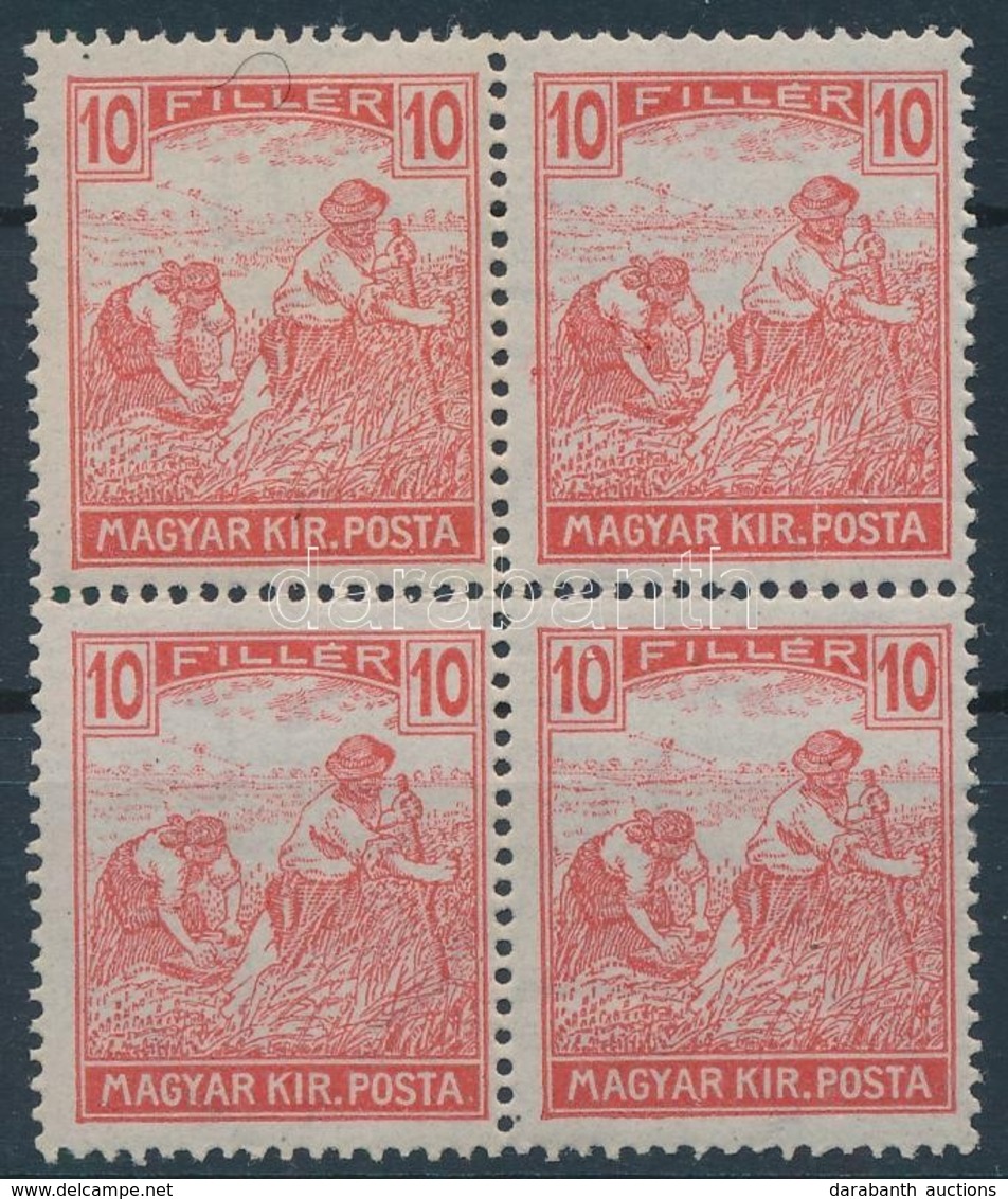 ** 1916 Arató 10f Négyes Tömb - Andere & Zonder Classificatie