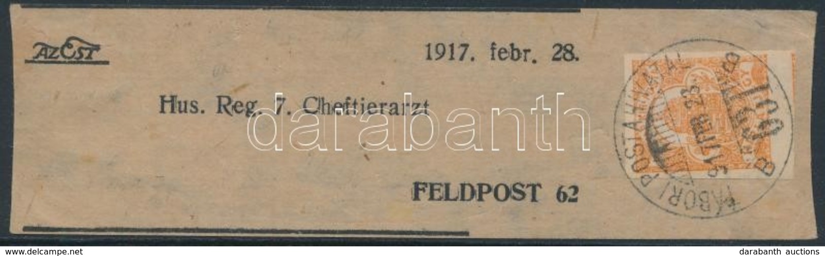 O 1917 Újságcímzés 'TP 631' érkezési Bélyegzéssel - Andere & Zonder Classificatie