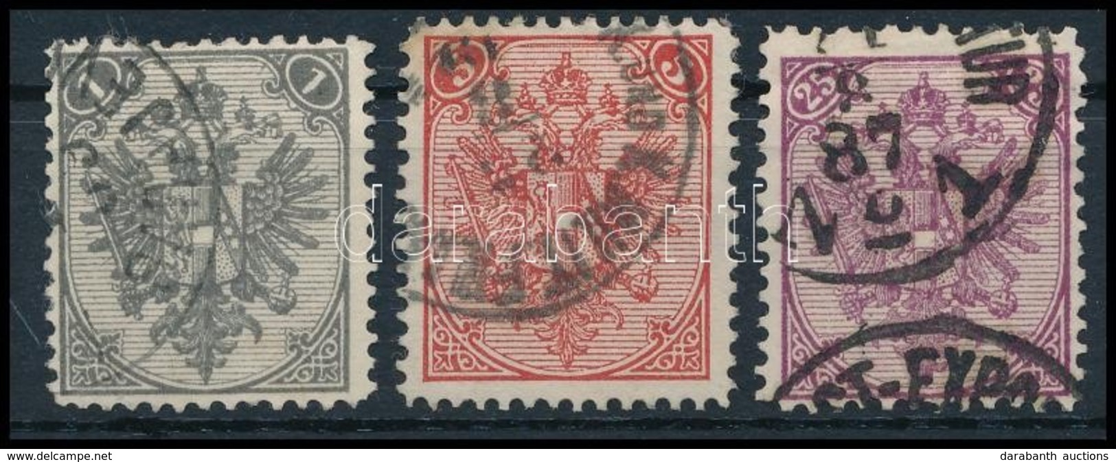 O 1879 1kr, 5kr, 25kr I.-es Típusok - Andere & Zonder Classificatie