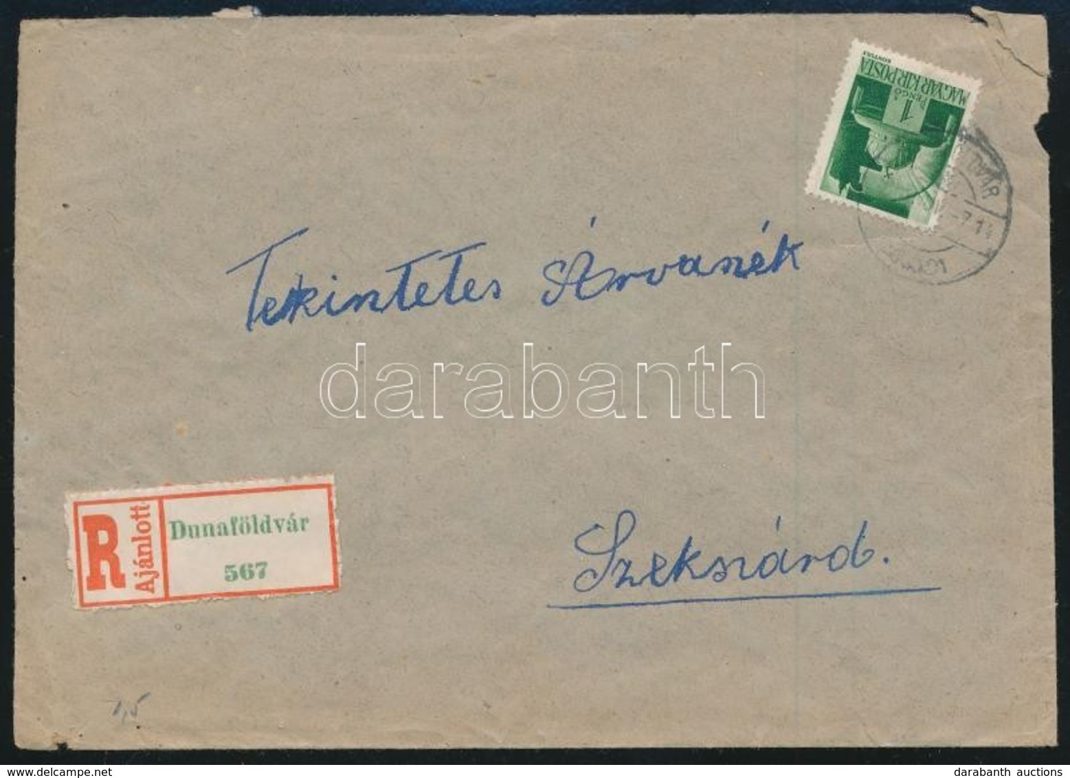 1946 (4. Díjszabás) Ajánlott Távolsági Levél Hadvezérek 1P + Kisegítő 3P/50f + 22 X 8P/20f Bérmentesítéssel - Other & Unclassified