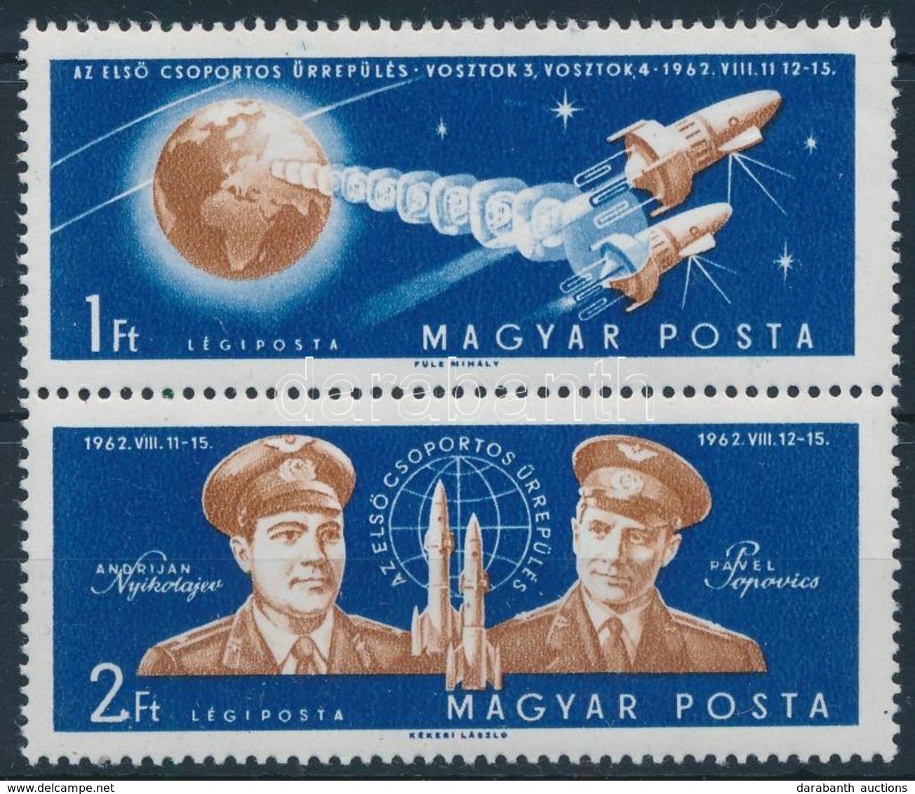 ** 1962 Az Első Csoportos űrrepülés Pár, A '2' Talpán Kampó - Autres & Non Classés