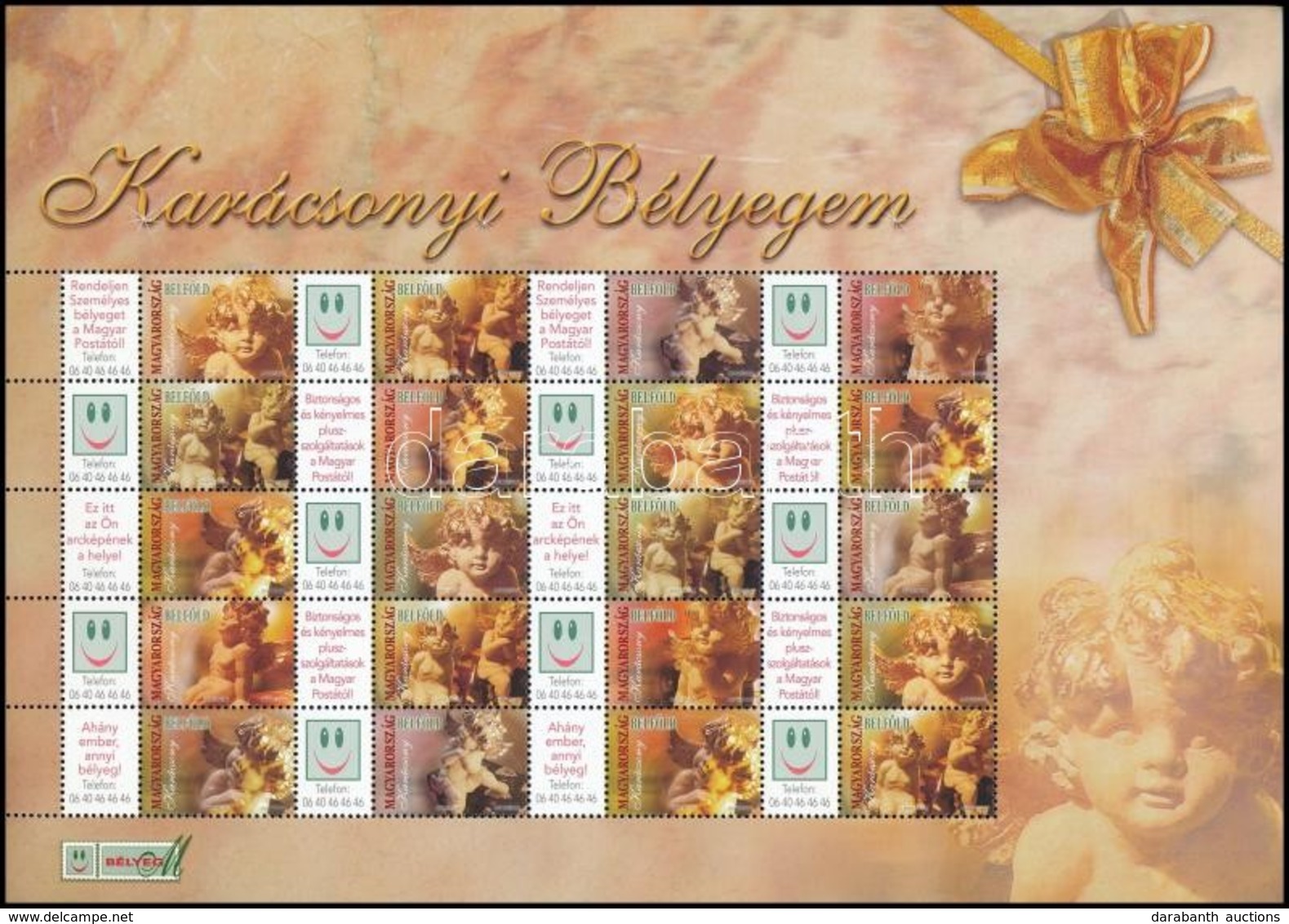 ** 2007 Karácsony Bélyegem (II.) - Angyalkák Teljes ív (7.000) - Andere & Zonder Classificatie