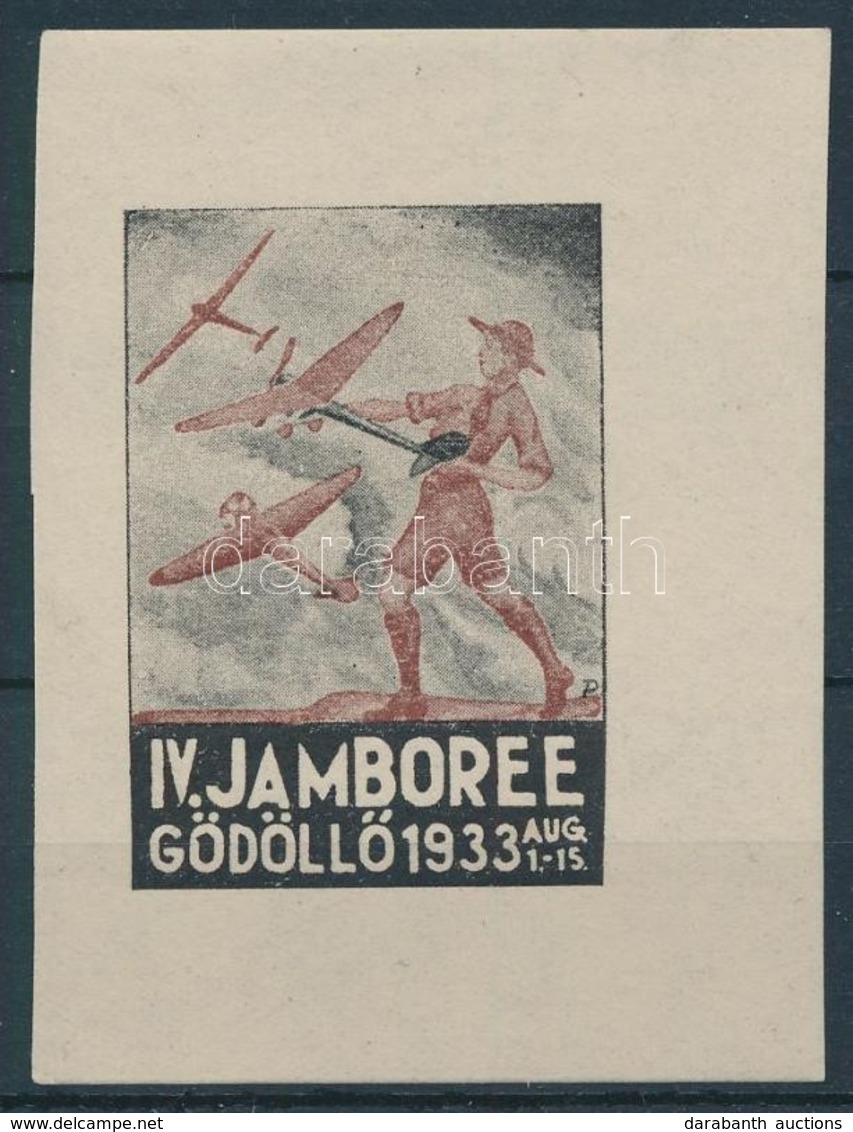 ** 1933/7a Cserkész IV. Jamboree Gödöllő, Repülők Emlékív (100.000) / Scout Jamboree - Other & Unclassified