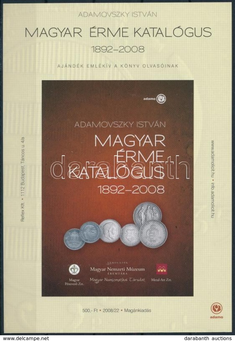 ** 2008 Magyar érme Katalógus Emlékív - Andere & Zonder Classificatie