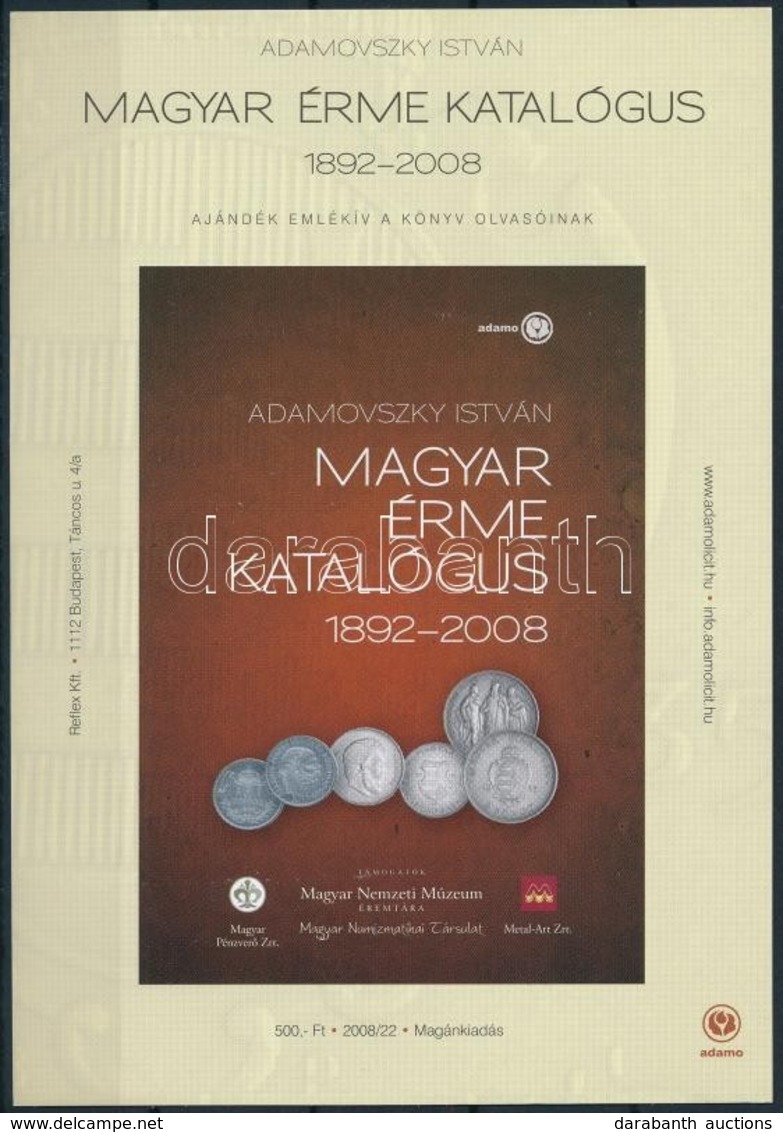 ** 2008 Magyar érme Katalógus Emlékív - Autres & Non Classés