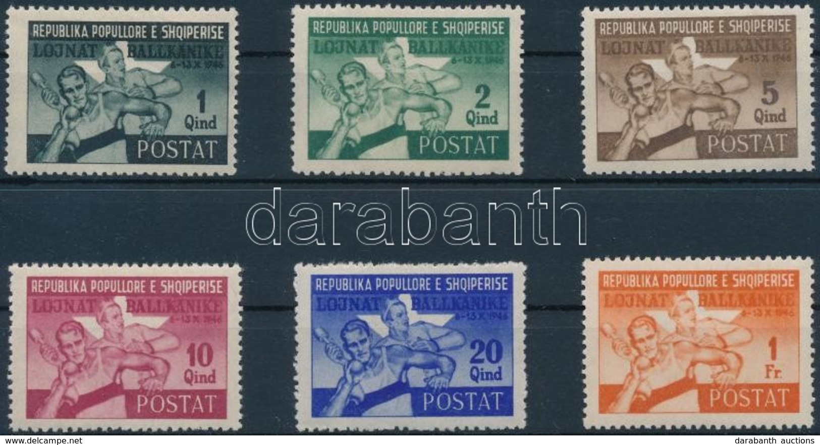 ** 1946 Balkán Játékok Sor Mi 408-413 (záróérték Nélkül / Without Closing Value) - Autres & Non Classés