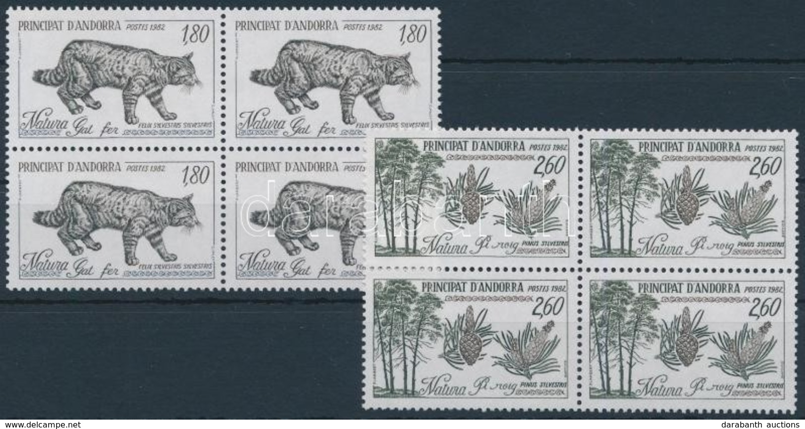 ** 1982 Természet Sor Négyestömbben,
Nature Set In Blocks Of 4
Mi 327-328 - Other & Unclassified