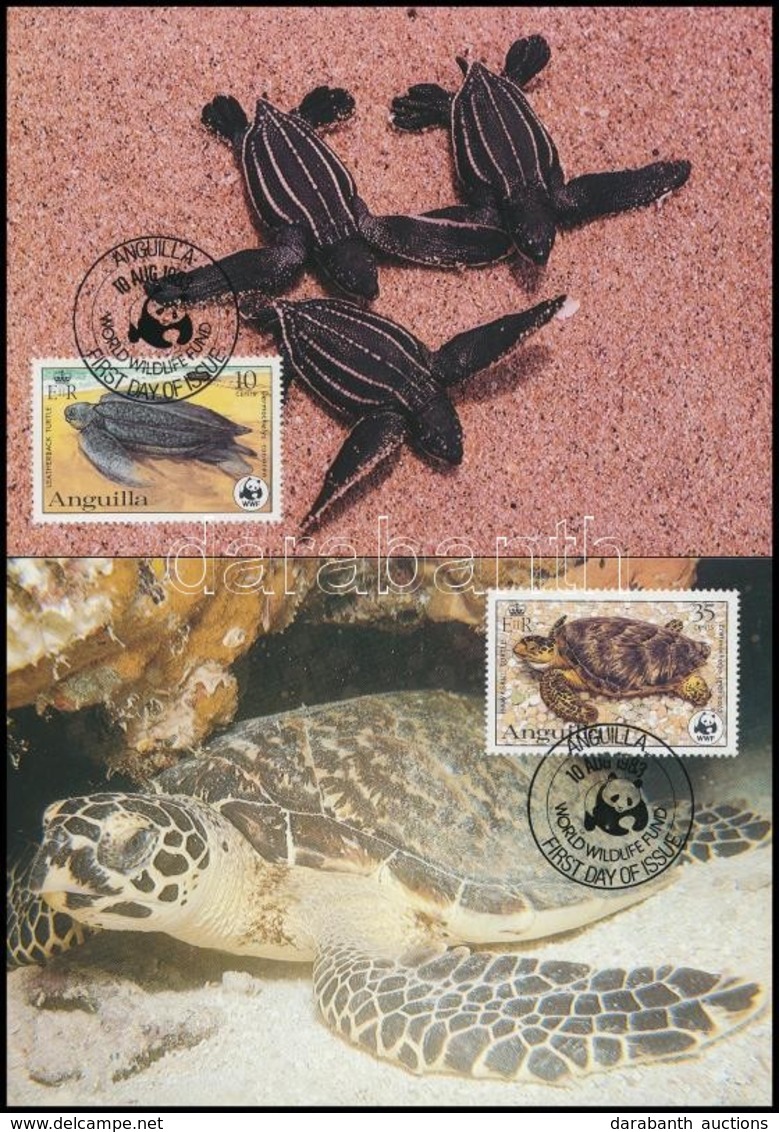 1983 WWF: Teknősök Sor Mi 541 A-544 A 4 Db CM-en - Andere & Zonder Classificatie