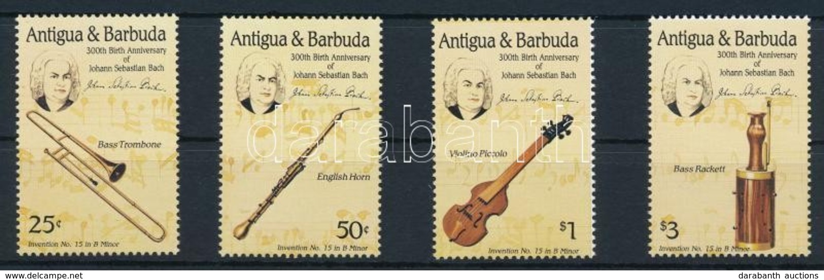 ** 1985 Johann Sebastian Bach Sor,
Johann Sebastian Bach Set
Mi 890-893 - Andere & Zonder Classificatie