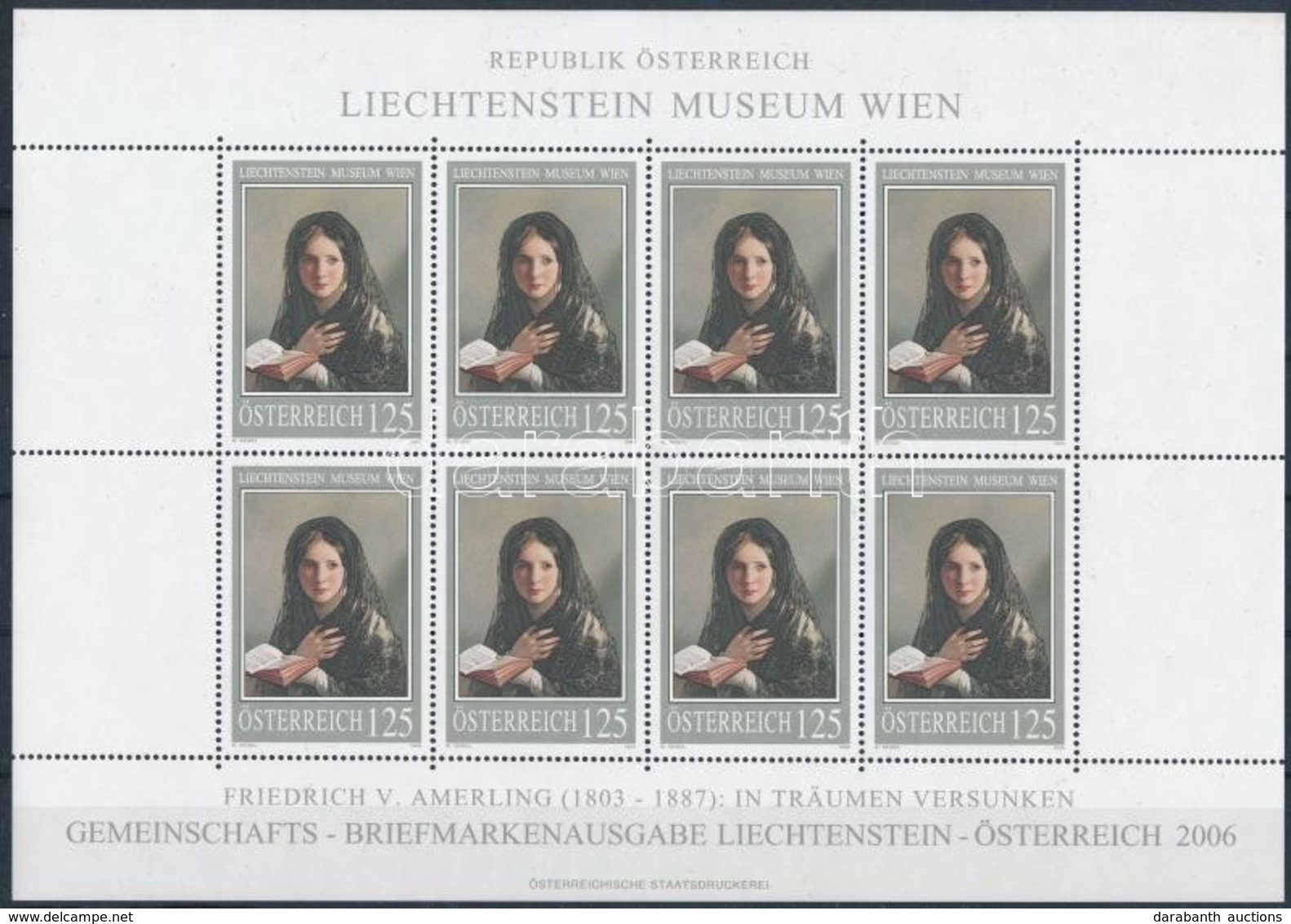 ** 2006 Liechtenstein Múzeum, Festmény Mi 2574 Kisív - Otros & Sin Clasificación