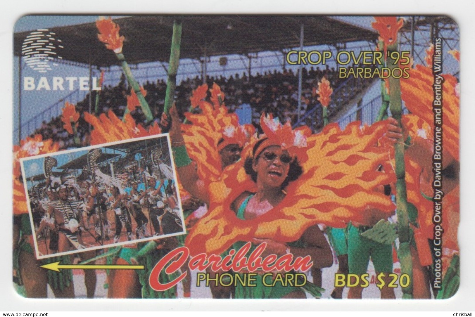 Barbados GPT Phonecard (Fine Used) Code 88CBDC - Barbados