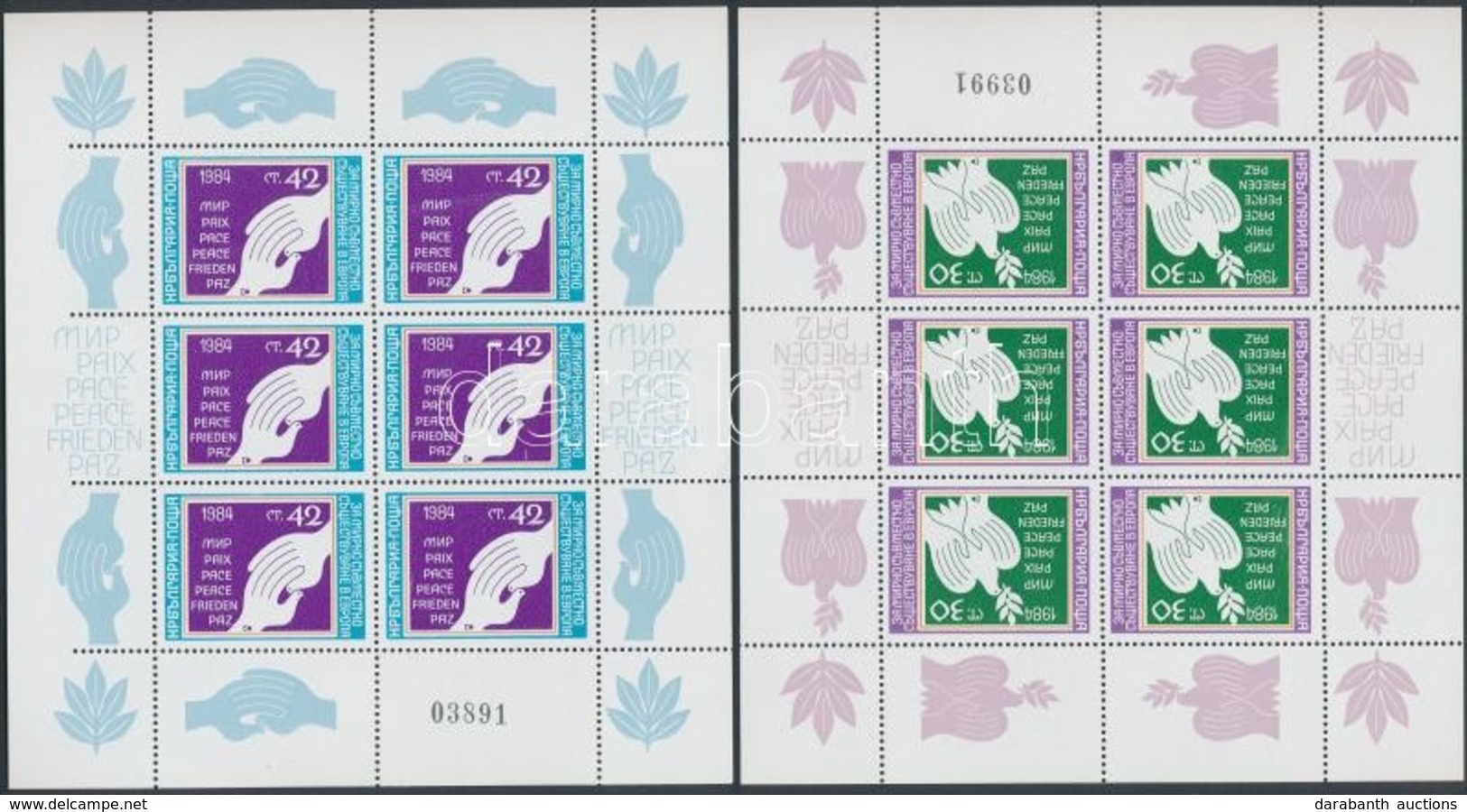 ** 1984 Európai Biztonsági Intézkedések Kisívsor Mi 3241-3244 - Andere & Zonder Classificatie