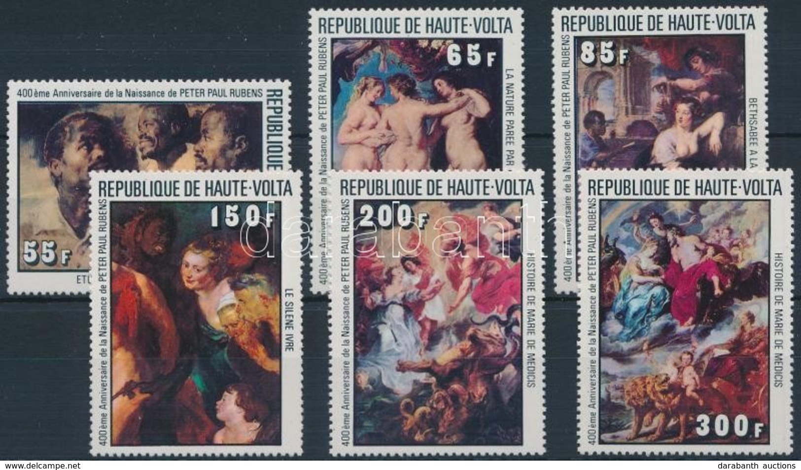 ** 1977 Rubens Festmény Sor,
Rubens Painting Set
Mi 690-695 - Autres & Non Classés