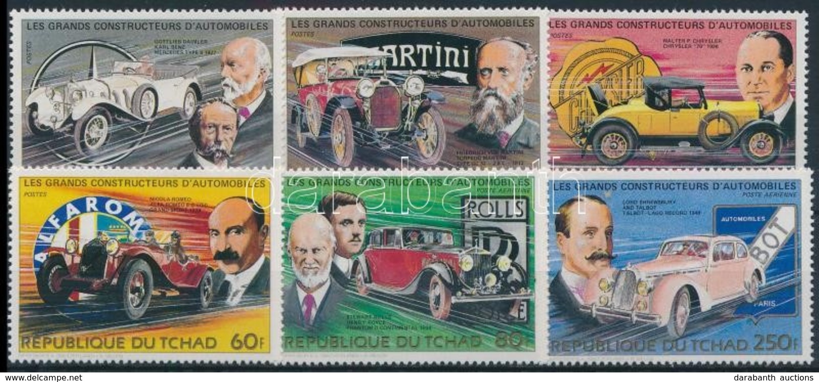 ** 1983 Autó Sor,
Car Set
Mi 985-990 A - Other & Unclassified