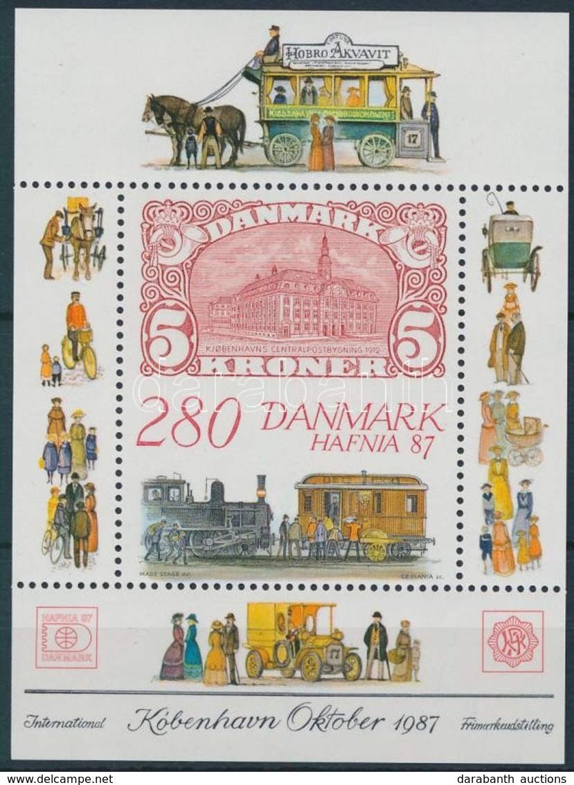 ** 1987 Nemzetközi Bélyegkiállítás HAFNIA '87 Koppenhága Blokk,
International Stamp Exhibition HAFNIA '87 Copenhagen  Bl - Andere & Zonder Classificatie