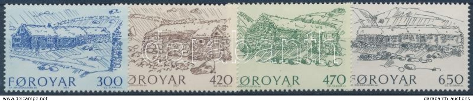 ** 1987 Parasztházak Sor,
Farmhouses Set
Mi 145-148 - Andere & Zonder Classificatie