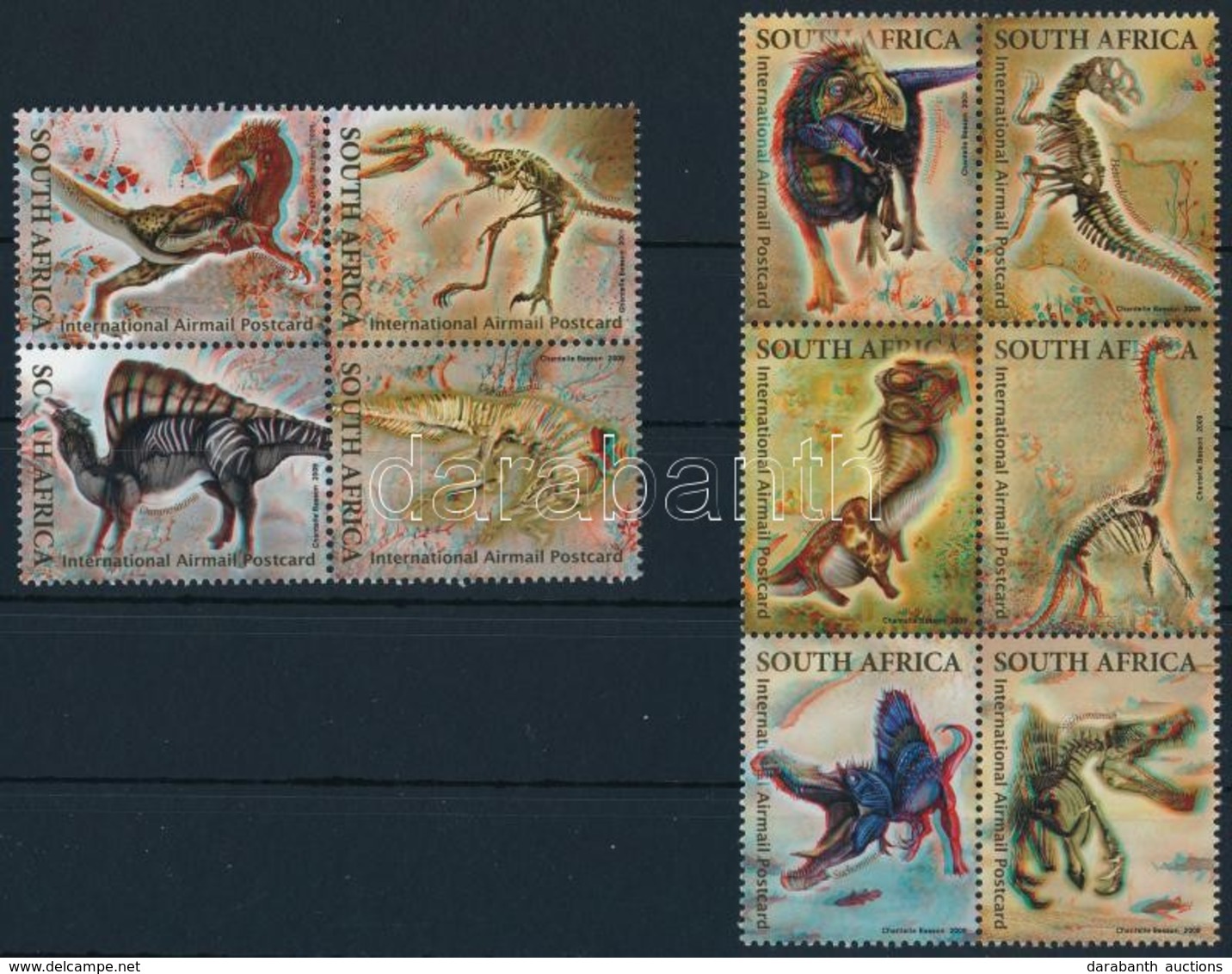 ** 2009 Őskori Hüllők Sor,
Prehistoric Reptiles Set 
Mi 1875-1884 - Otros & Sin Clasificación