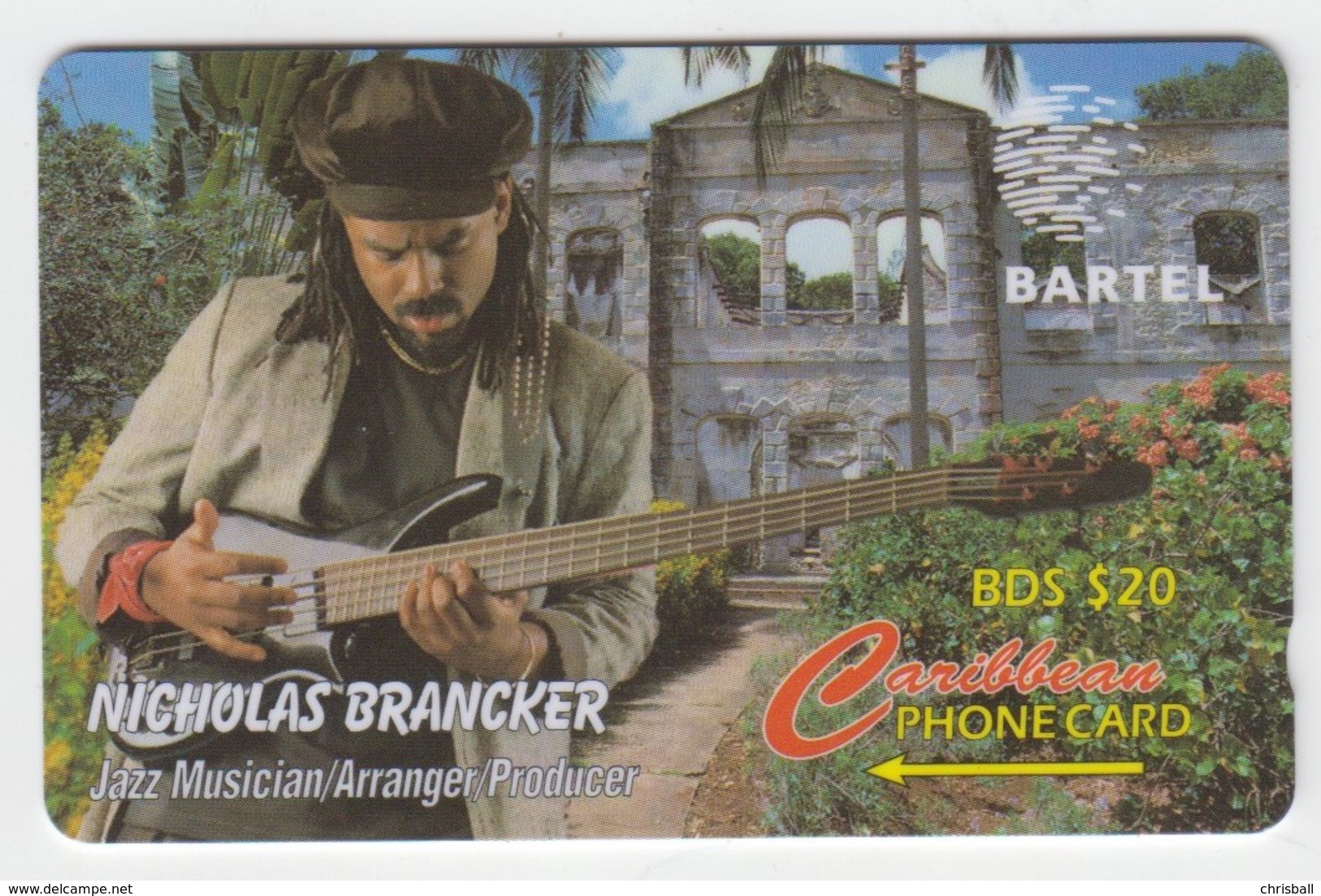 Barbados GPT Phonecard (Fine Used) Code 125CBDD - Barbados