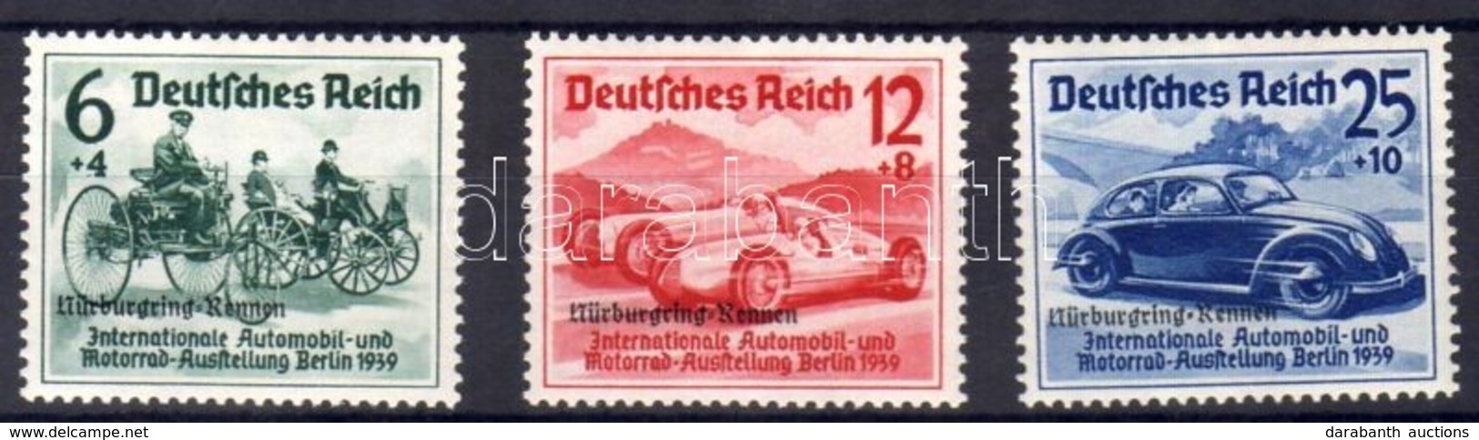 ** 1939 Autóverseny Mi 695-697 - Andere & Zonder Classificatie