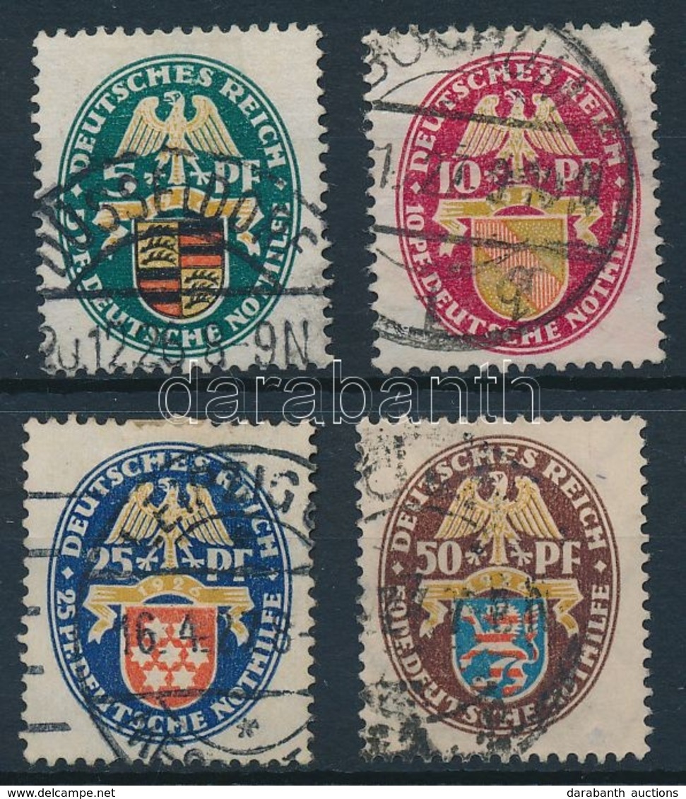 O 1926 Segélybélyeg; Címer Sor Mi 398-401 - Andere & Zonder Classificatie