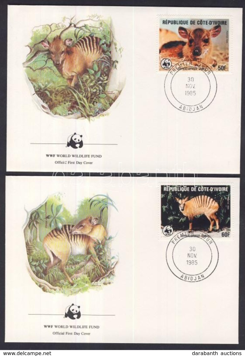 1985 WWF: Bóbitásantilop Sor Mi 881-884 4 Db FDC-n - Otros & Sin Clasificación