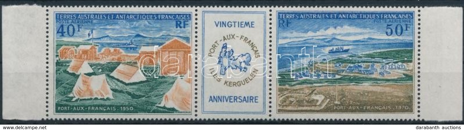 ** 1971 Port-aux-Francais ívszéli Szelvényes Pár Mi 65-66 - Andere & Zonder Classificatie