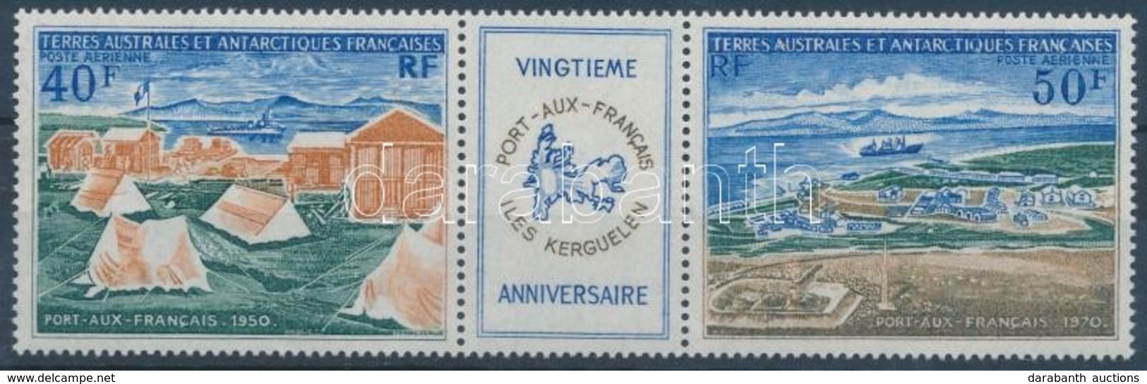 ** 1971 Port-aux-Francais Hármascsík Mi 65-66 - Andere & Zonder Classificatie