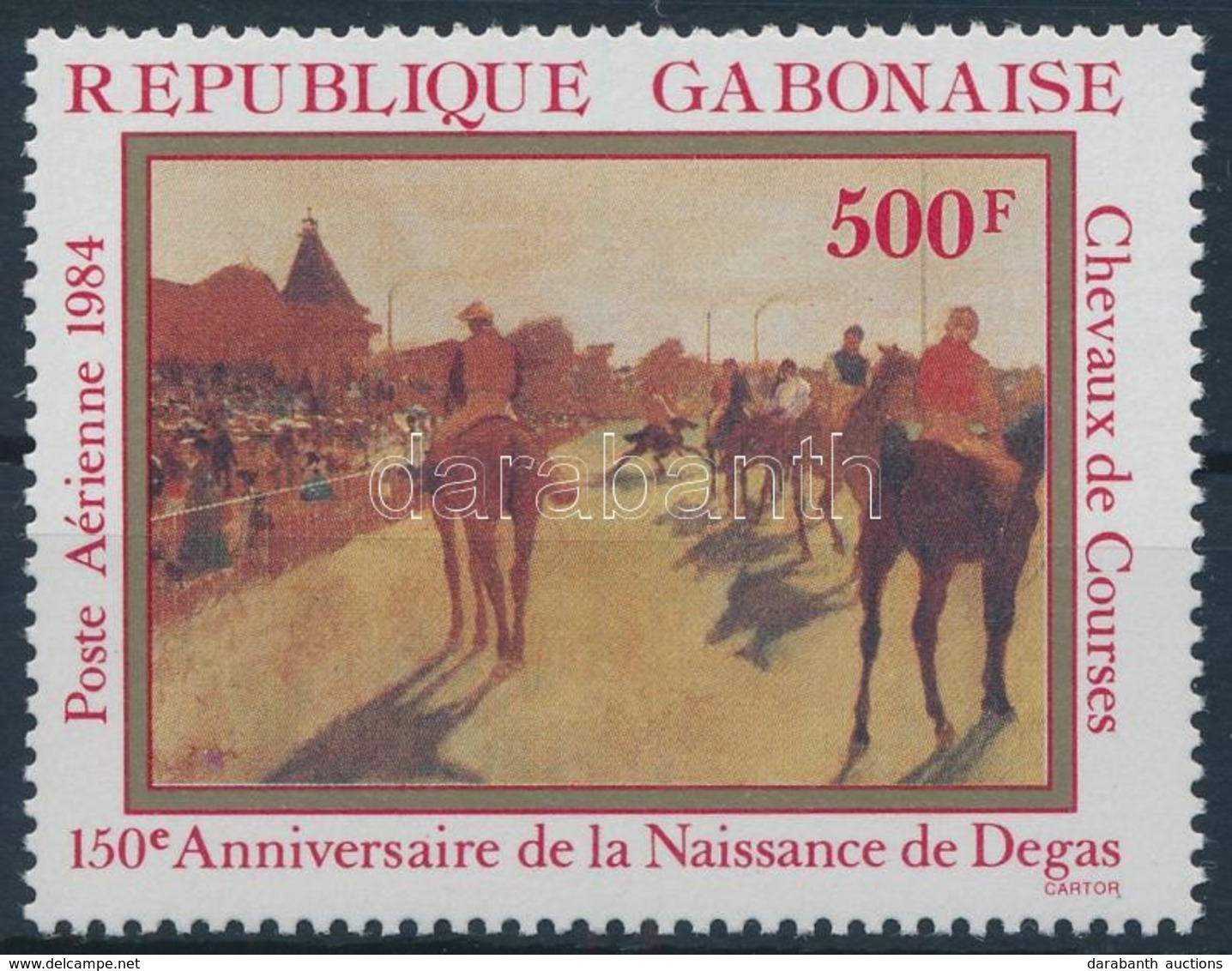 ** 1984 Edgar Degas, Festő Bélyeg,
Edgar Degas Painter Stamp
Mi 898 - Andere & Zonder Classificatie