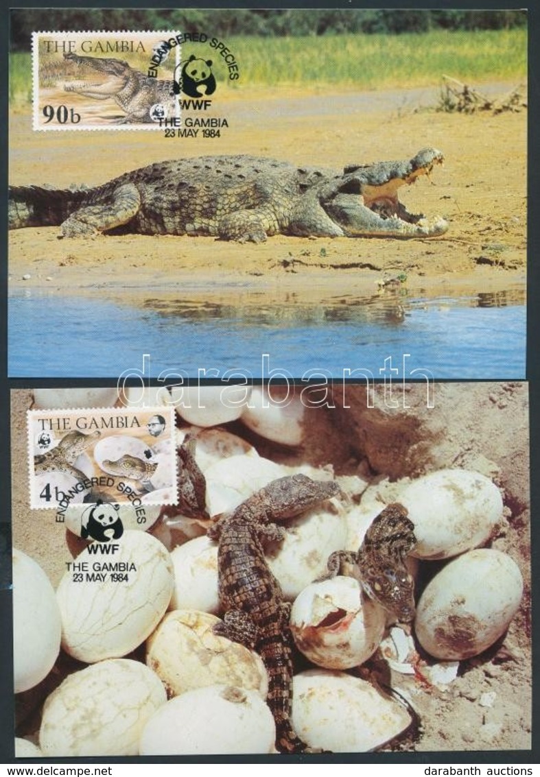 1984 WWF Nílusi Krokodilok Sor Mi 517-520 4 CM - Otros & Sin Clasificación