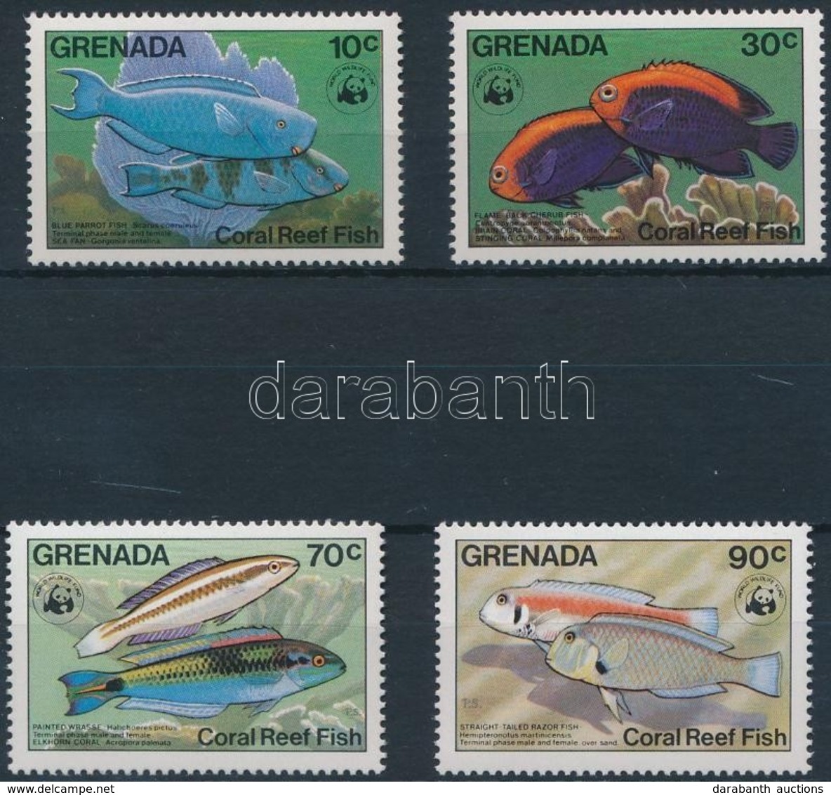 ** 1984 WWF: Halak Sor Mi 1299-1302 + 4 FDC - Autres & Non Classés