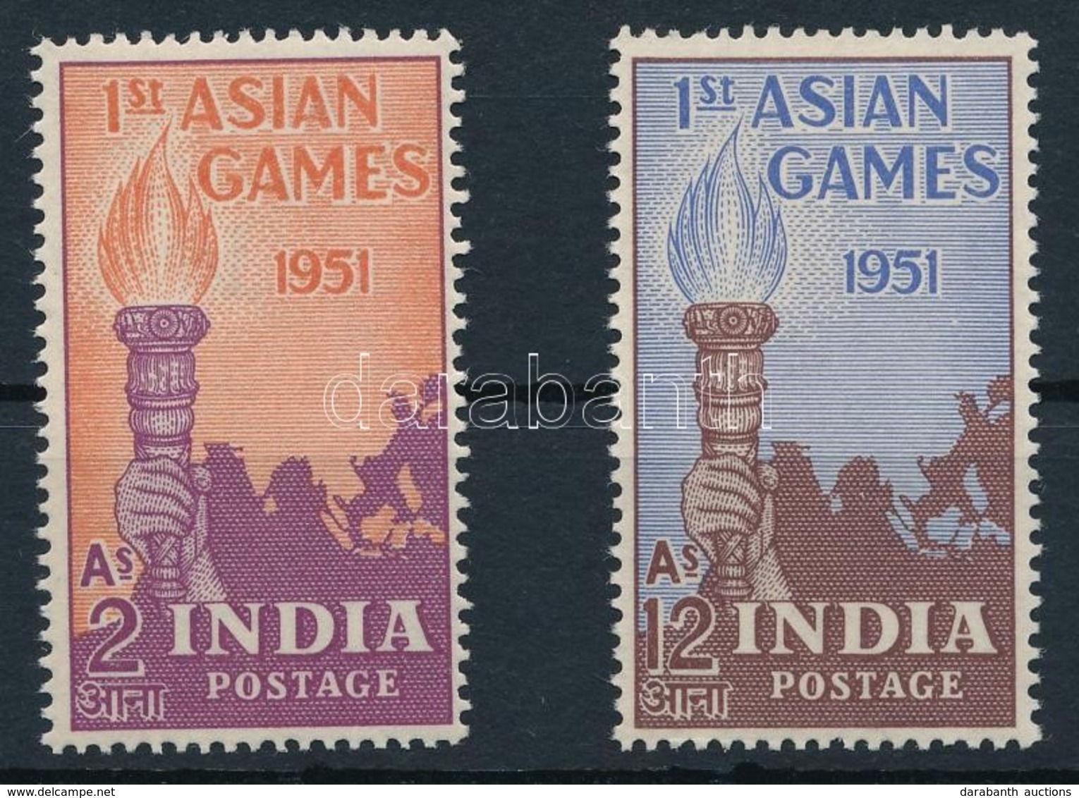 ** 1951 Ázsiai Sport Játékok Sor,
Asian Sports Games Set
Mi 219-220 - Other & Unclassified