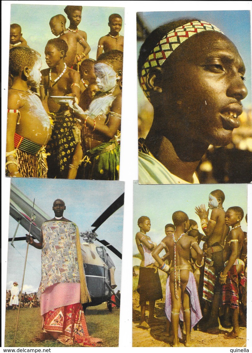 Lot 17 Cartes " Voyage Du Roi Baudouin Au Congo été 1955 " (chocolat Cote D'or) - 5 - 99 Postcards