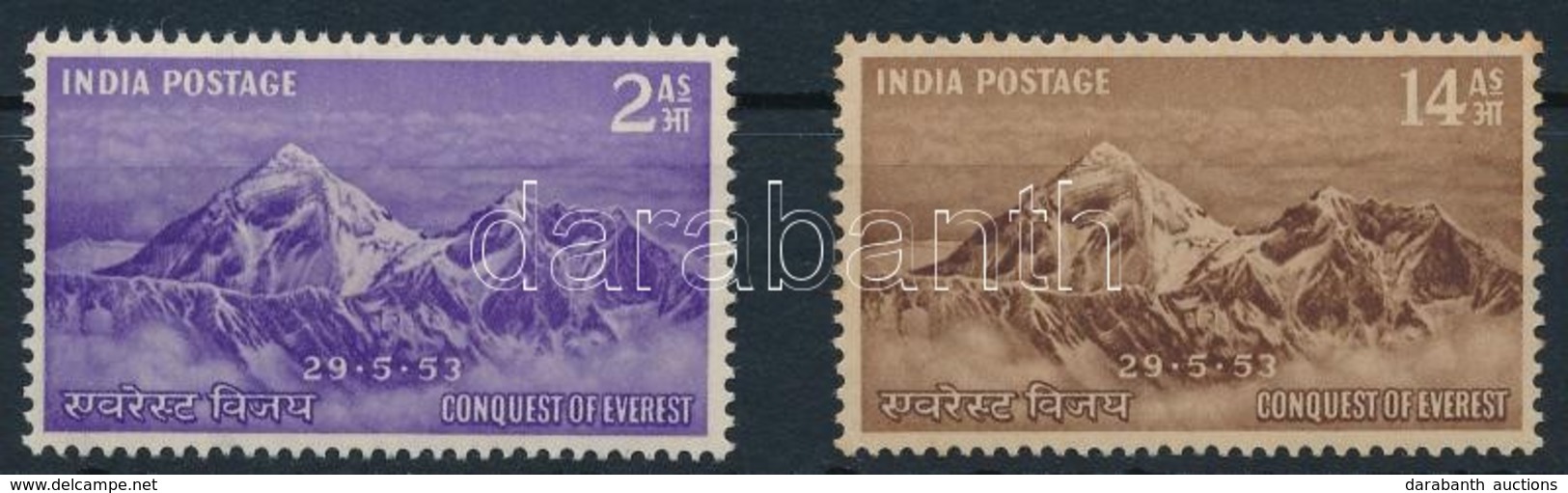 ** 1953 Mount Everest Sor,
Mount Everest Set
Mi 228-229 - Autres & Non Classés