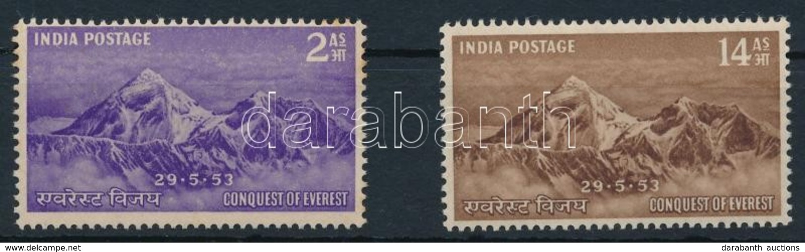 ** 1953 Mount Everest Sor,
Mount Everest Set
Mi 228-229 - Andere & Zonder Classificatie