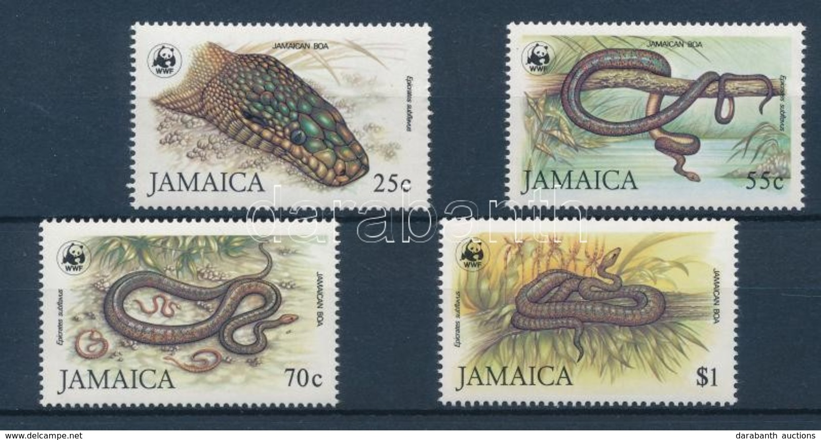 ** 1984 WWF: Boa Sor + 4 Db FDC Mi 591-594 - Otros & Sin Clasificación