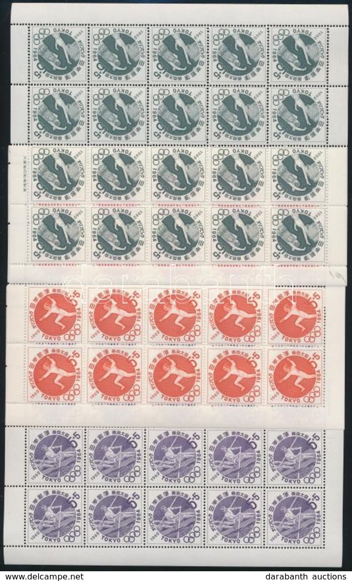 ** 1962 Nyári Olimpia 1964, Tokió (III) Kisív Sor,
Summer Olympics 1964, Tokyo (III) Mini Sheet Set
Mi 807-809 - Andere & Zonder Classificatie