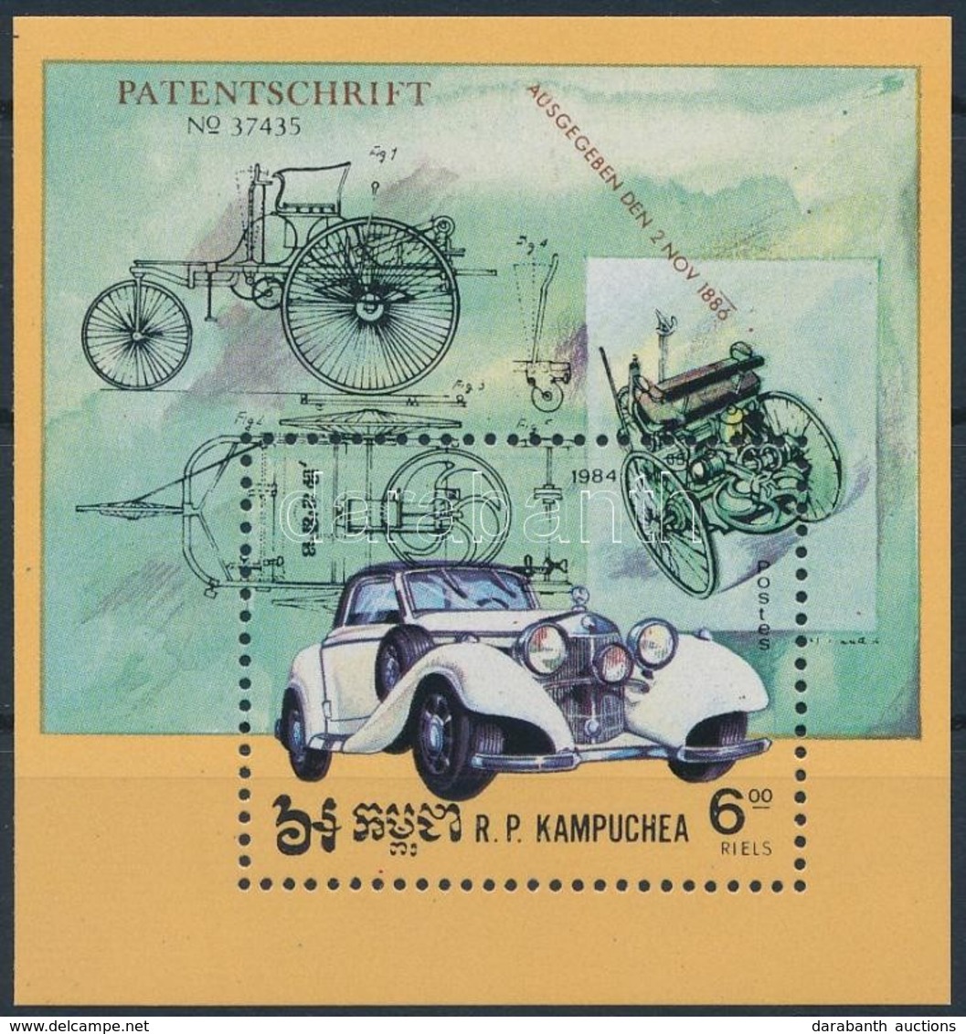 ** 1984 Autómobil Blokk,
Automobile Block
Mi 139 - Sonstige & Ohne Zuordnung