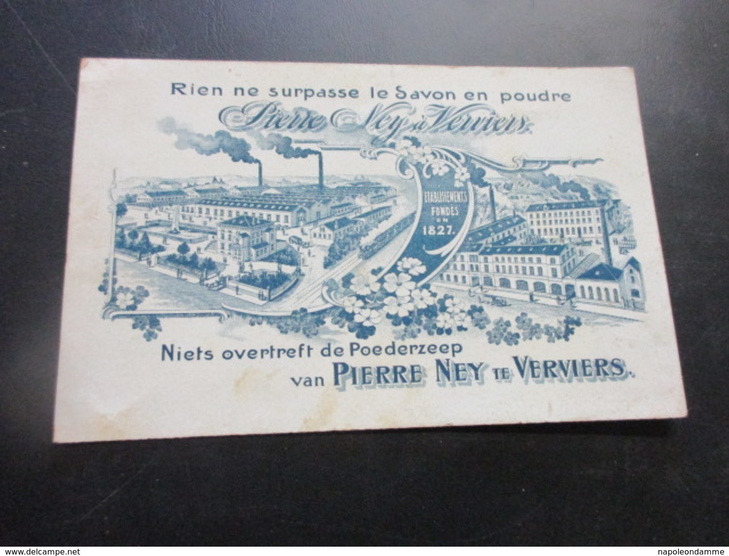 Postkaart Reclame Poederzeep Pierre Ney, Verviers, - Reclame