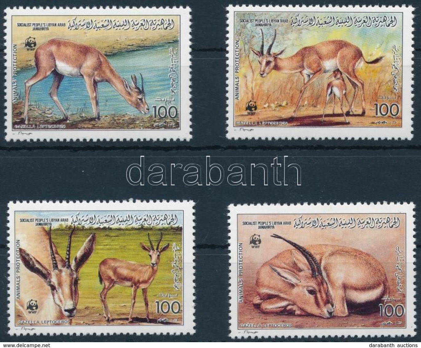 ** 1987 WWF Gazella Sor,
WWF Gazelle Set
Mi 1753-1756 - Autres & Non Classés