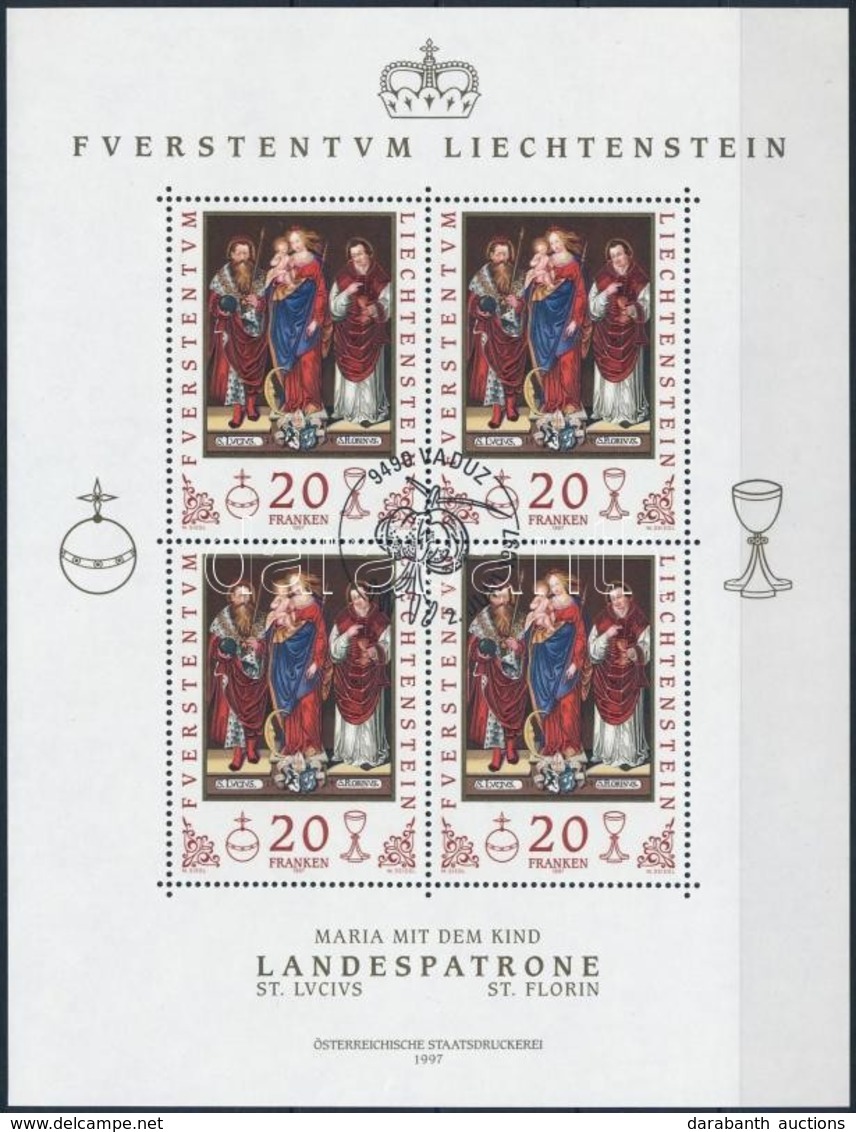 O 1997 Védőszentek Kisív Mi 1151 Elsőnapi Alkalmi Bélyegzéssel - Andere & Zonder Classificatie