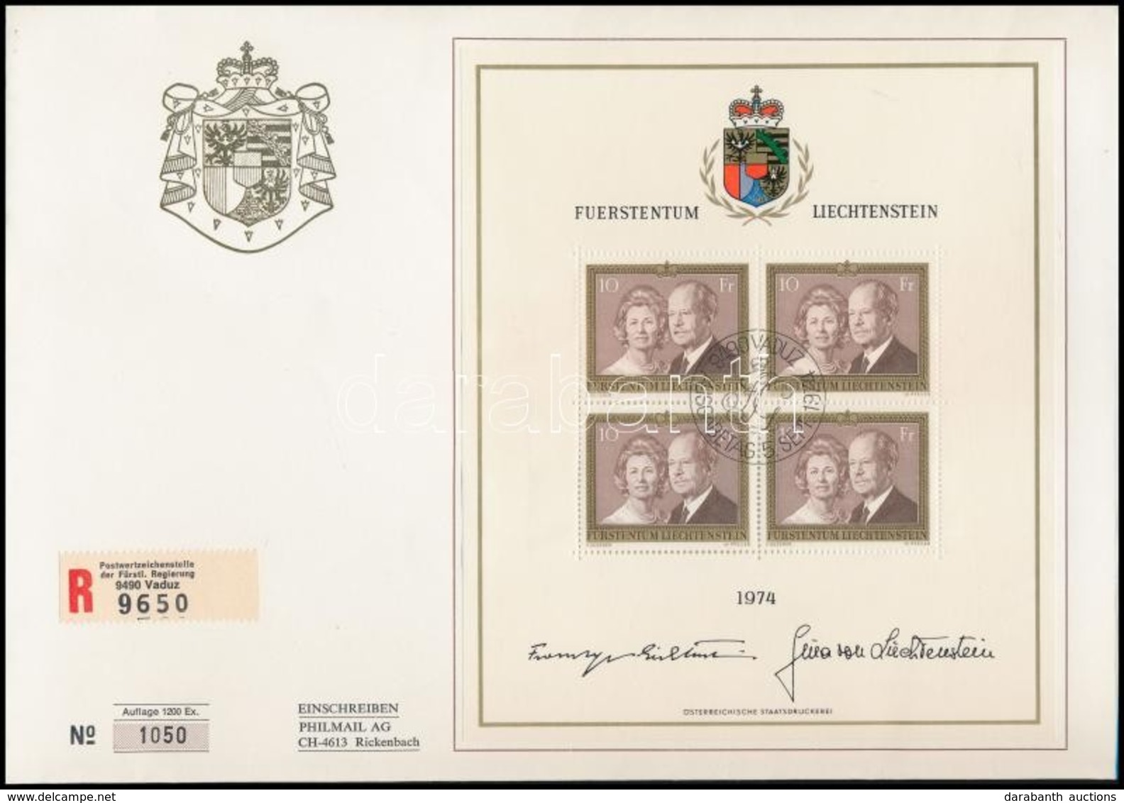 1974 Forgalmi Kisív Mi 614 FDC-n - Andere & Zonder Classificatie